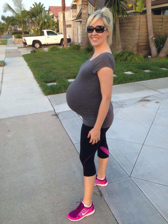 Figure 2. My daughter Stephanie one week before giving birth to grandson James (nickname: Jet). 